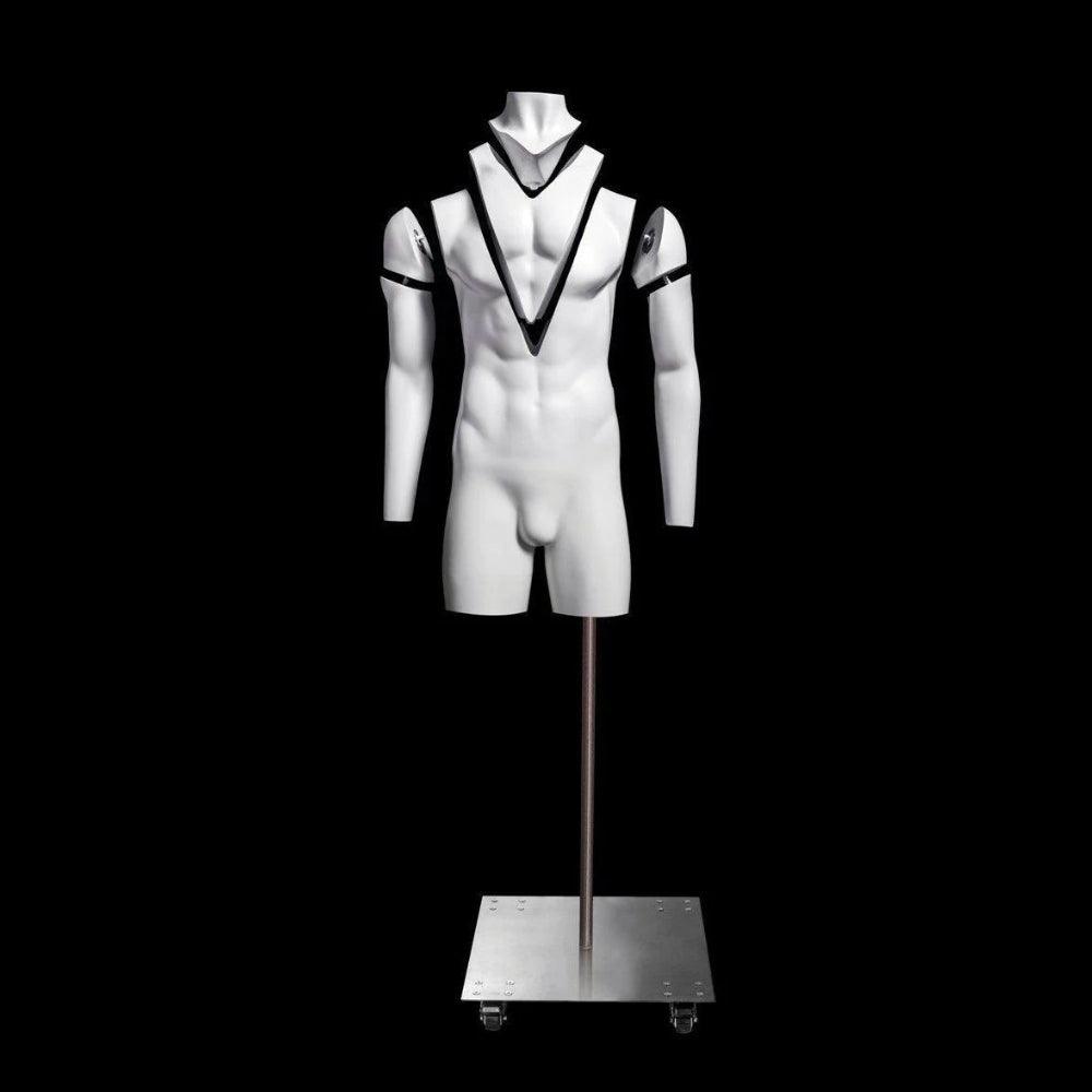 Ultimate Invisible Ghost Male Mannequin 3/4 Torso MM-GH3-4M - Mannequin Mall