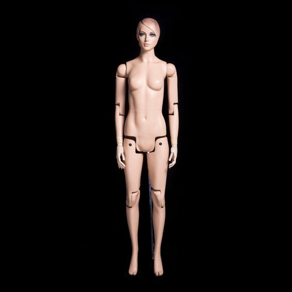Female Realistic Posable Mannequin with Back Support MM-FM01 - Mannequin Mall