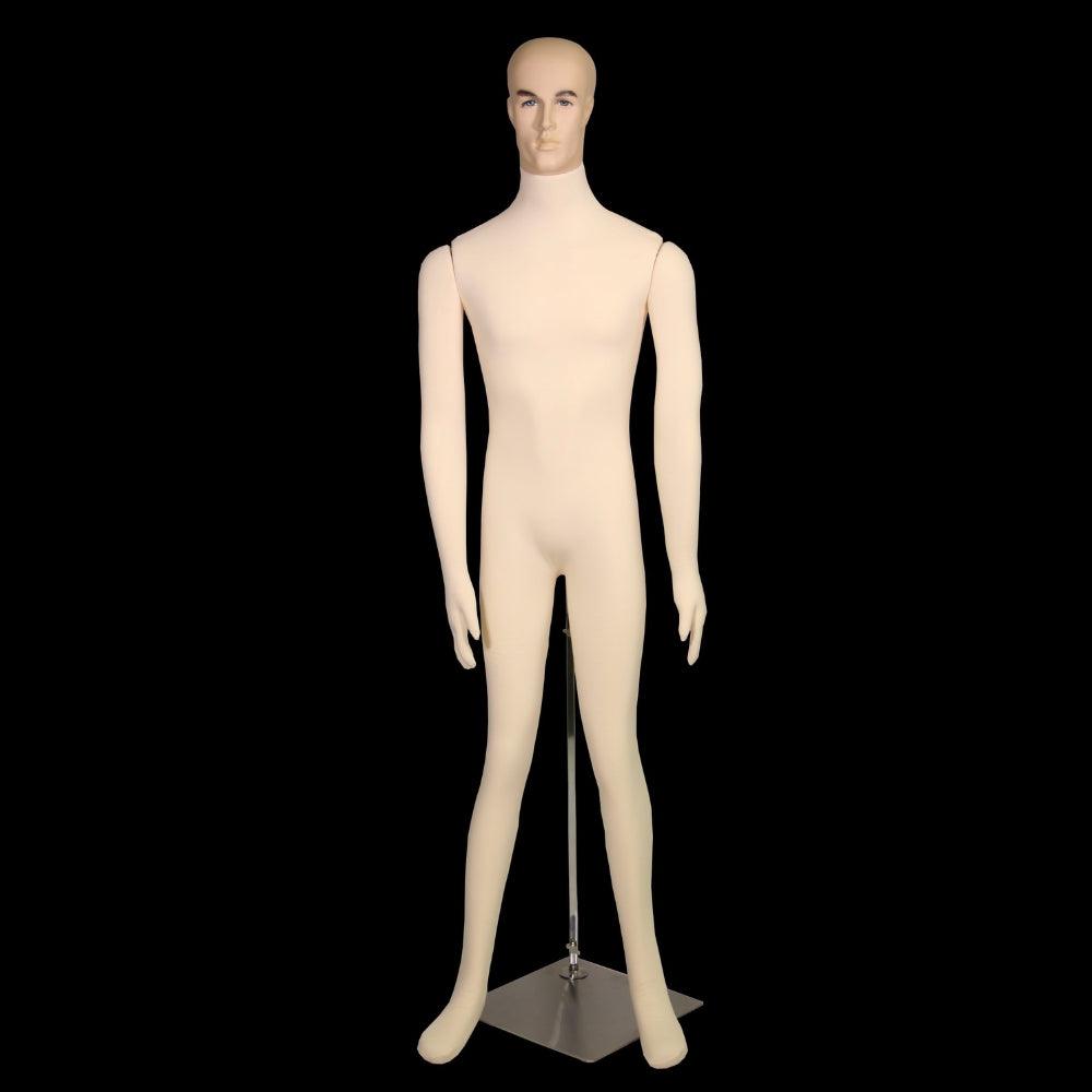 Male Realistic Flexible Bendable Mannequin MM-M01SOFTX-ERAF - Mannequin Mall