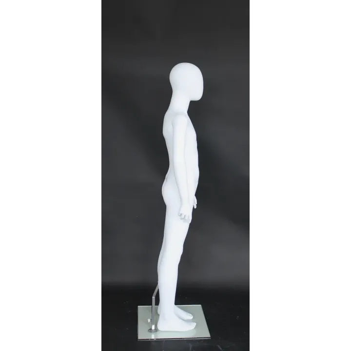 8-10 Year Old Matte White Child Mannequin MM-CB10E-WT