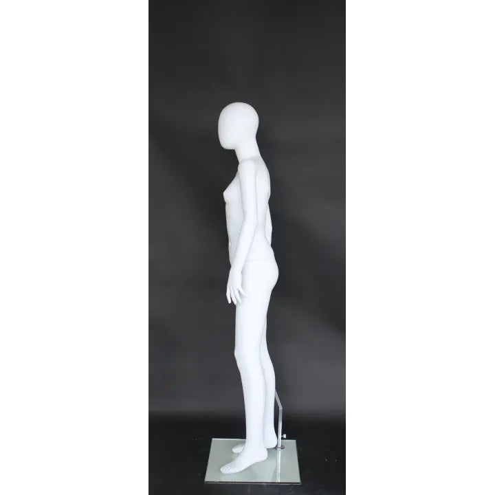 10-12 Year Old Child Matte White Mannequin MM-CF13E-WT