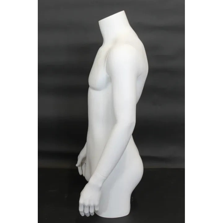 3/4 Male Mannequin Torso MM-MT2-WT