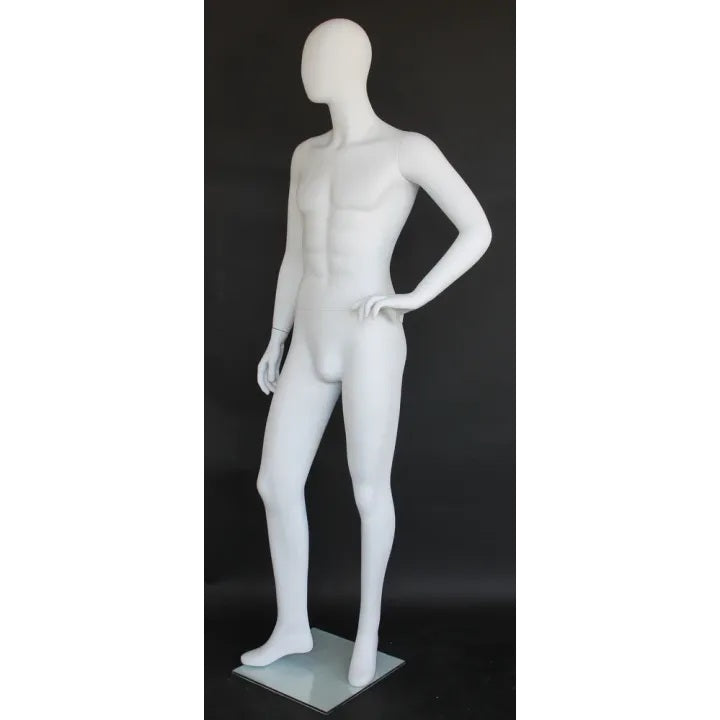 Male Egghead Mannequin MM-SFM64E-WT