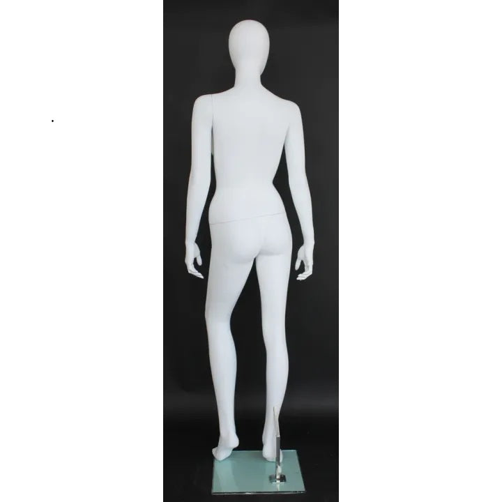 Female Egghead Matte White Mannequin MM-SFW41E-WT