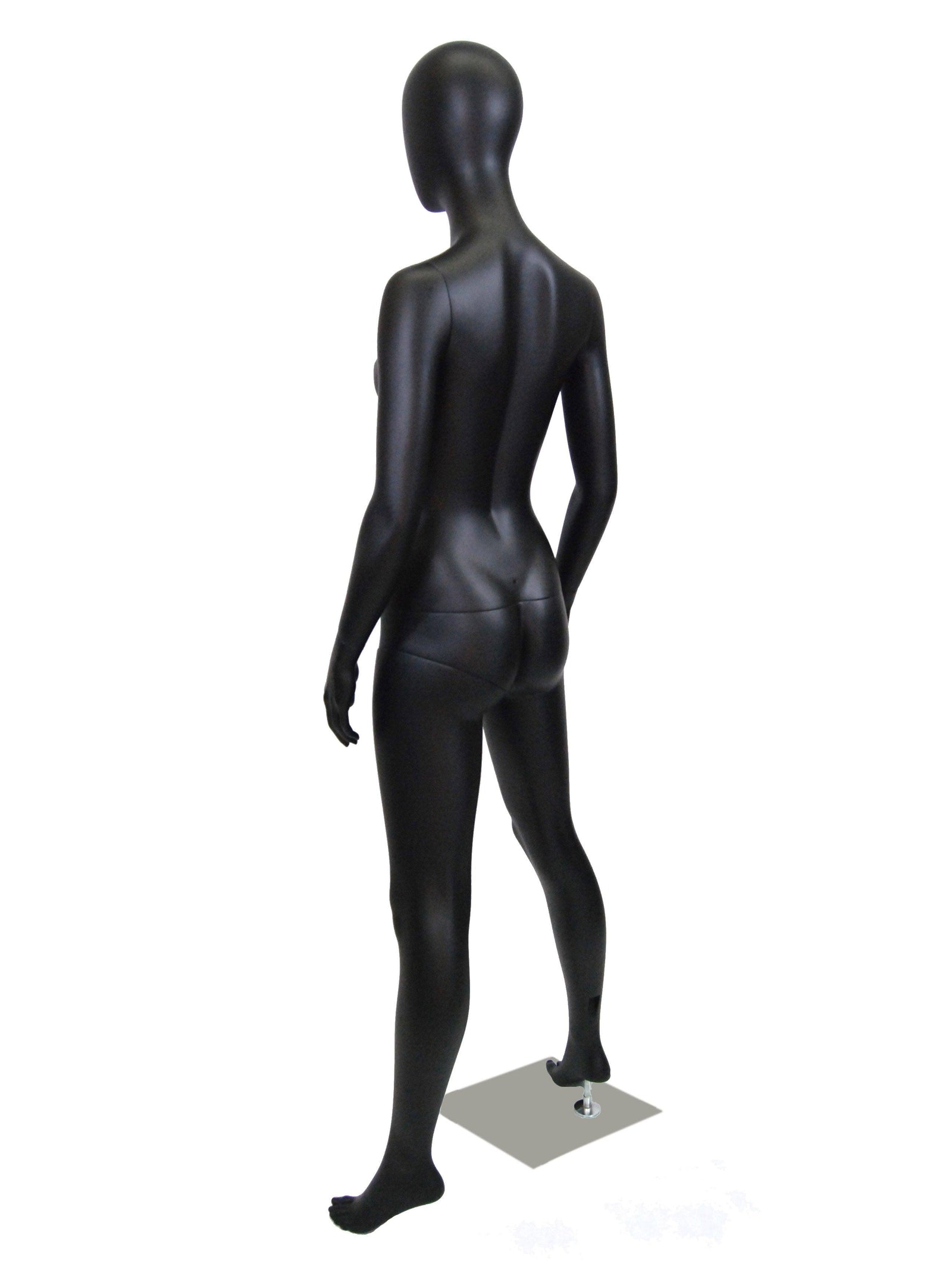 Black Female Egghead Mannequin MM-GF11BK - Mannequin Mall