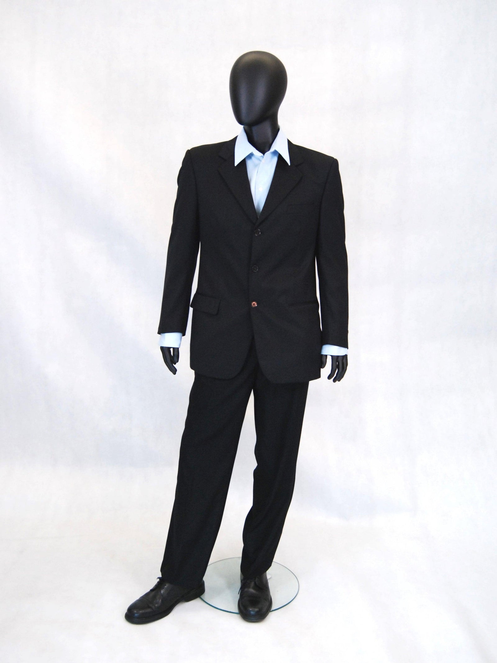 Black Male Egghead Mannequin MM-GM53BK - Mannequin Mall