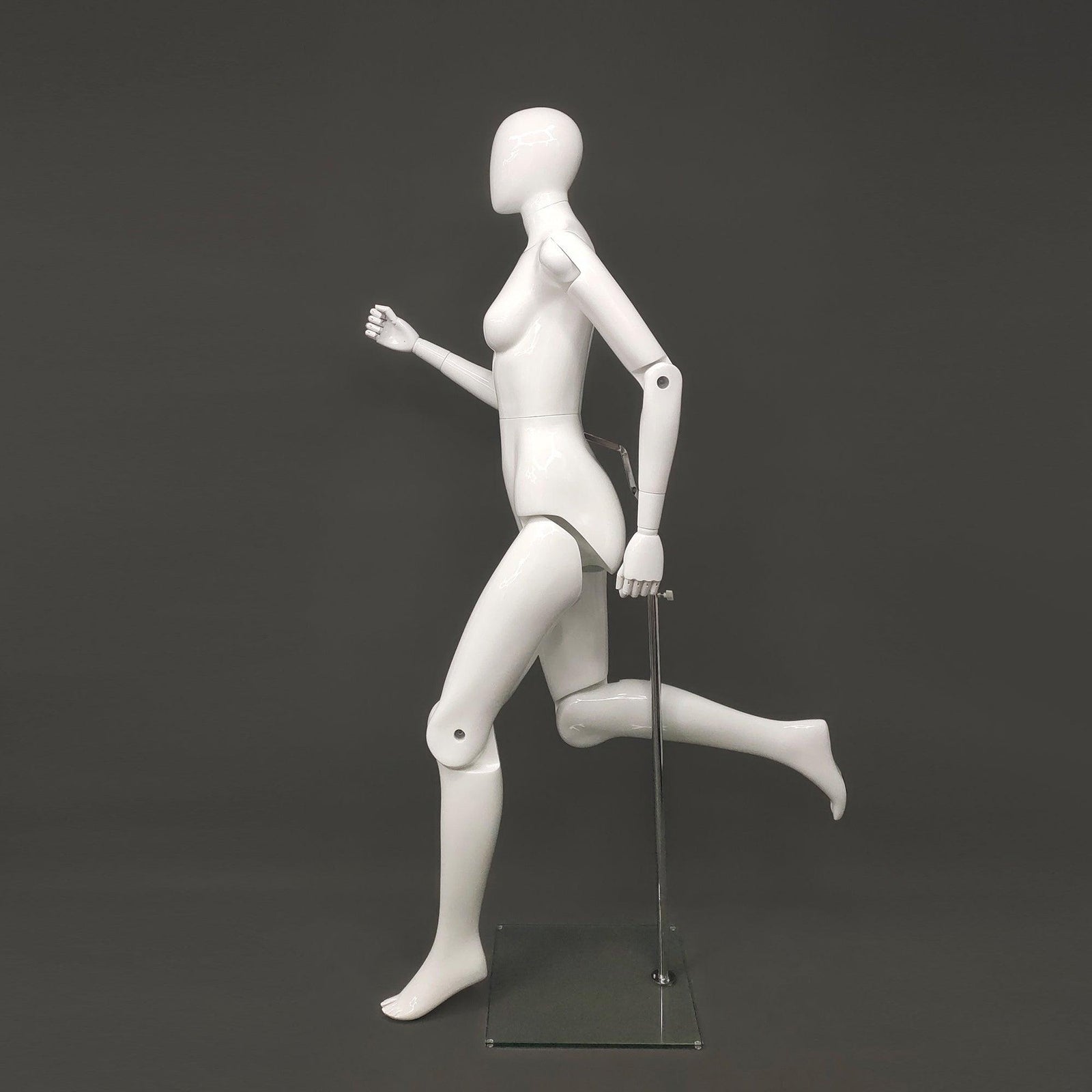 Female White Abstract Posable Mannequin MM-FM01-WEG - Mannequin Mall