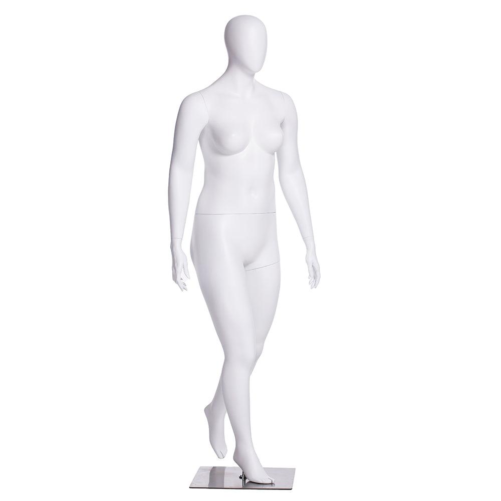 Plus Size Female Egghead Mannequin MM-F3D01W - Mannequin Mall