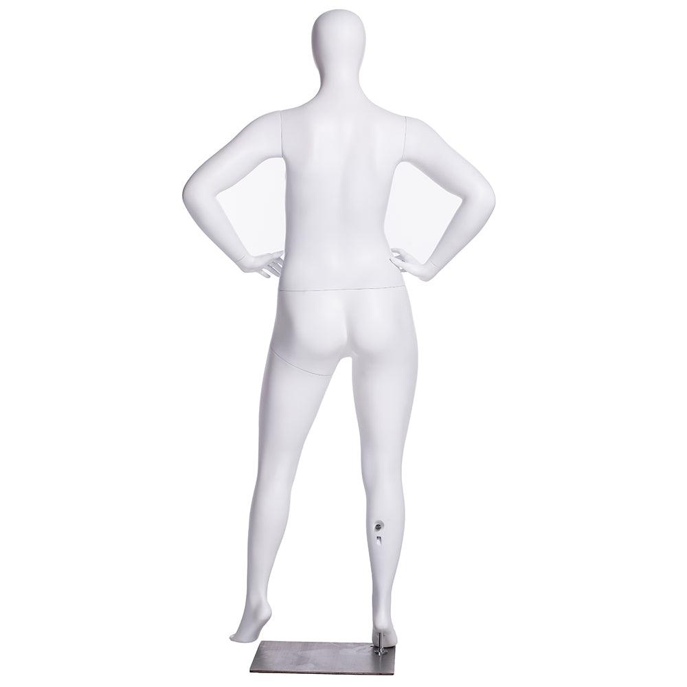 Plus Size Female Egghead Mannequin MM-F3D02W - Mannequin Mall