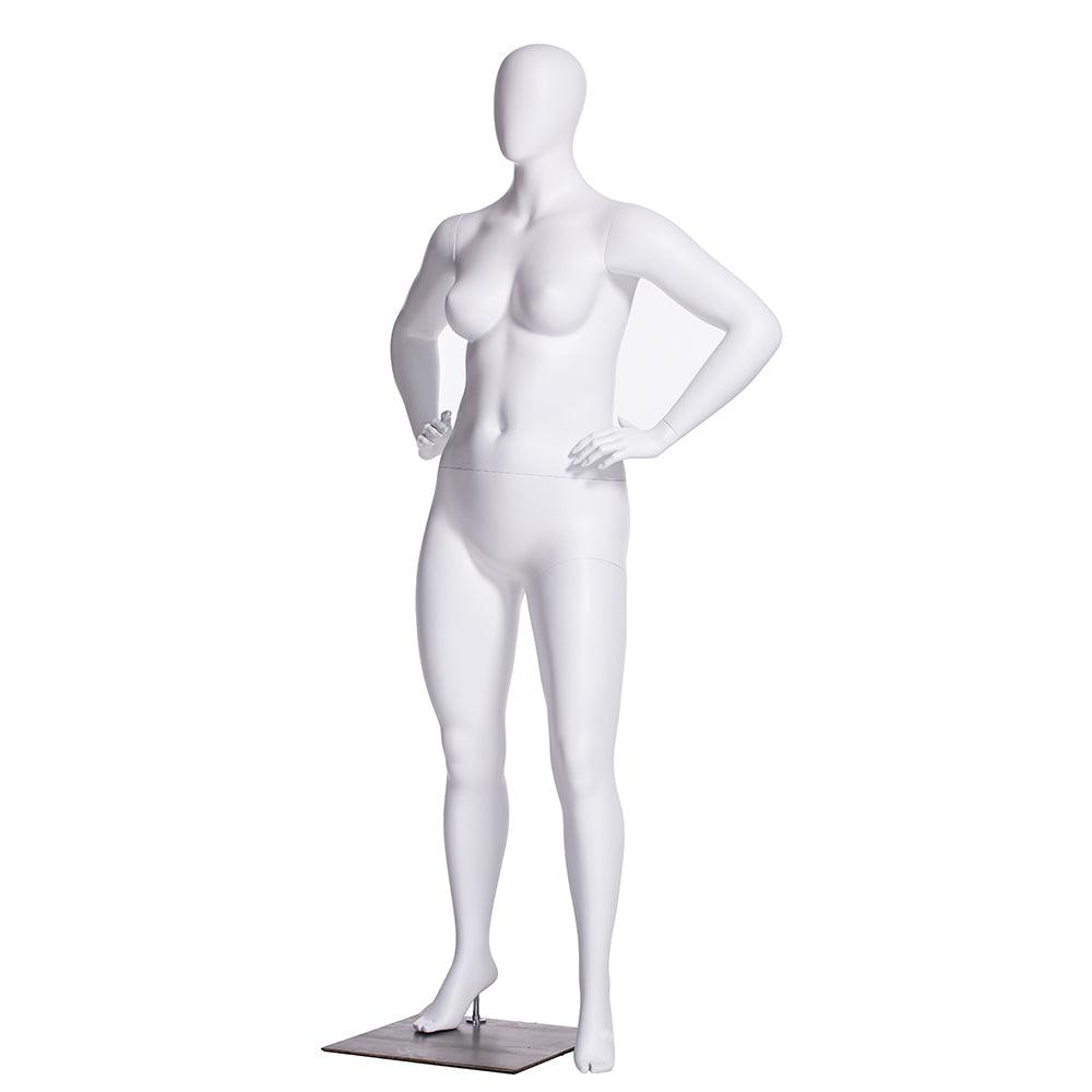 Plus Size Female Egghead Mannequin MM-F3D02W - Mannequin Mall