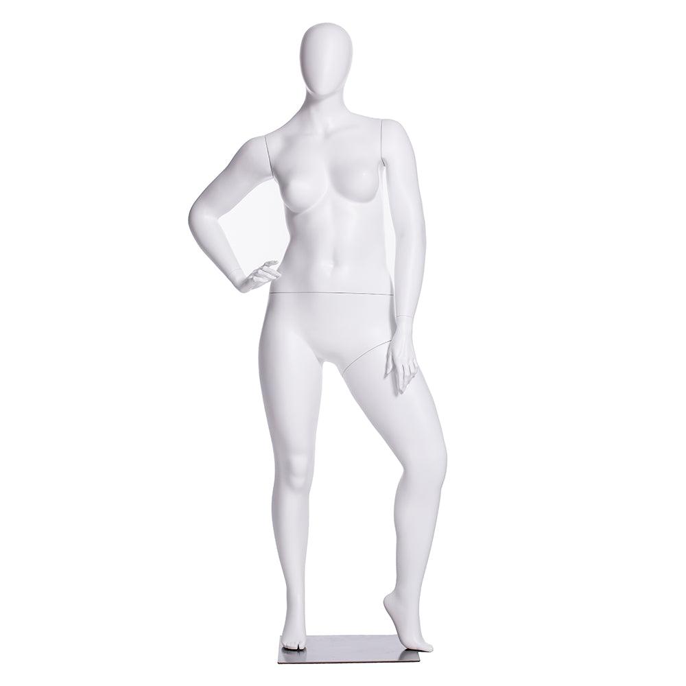 Plus Size Female Egghead Mannequin MM-F3D03W - Mannequin Mall