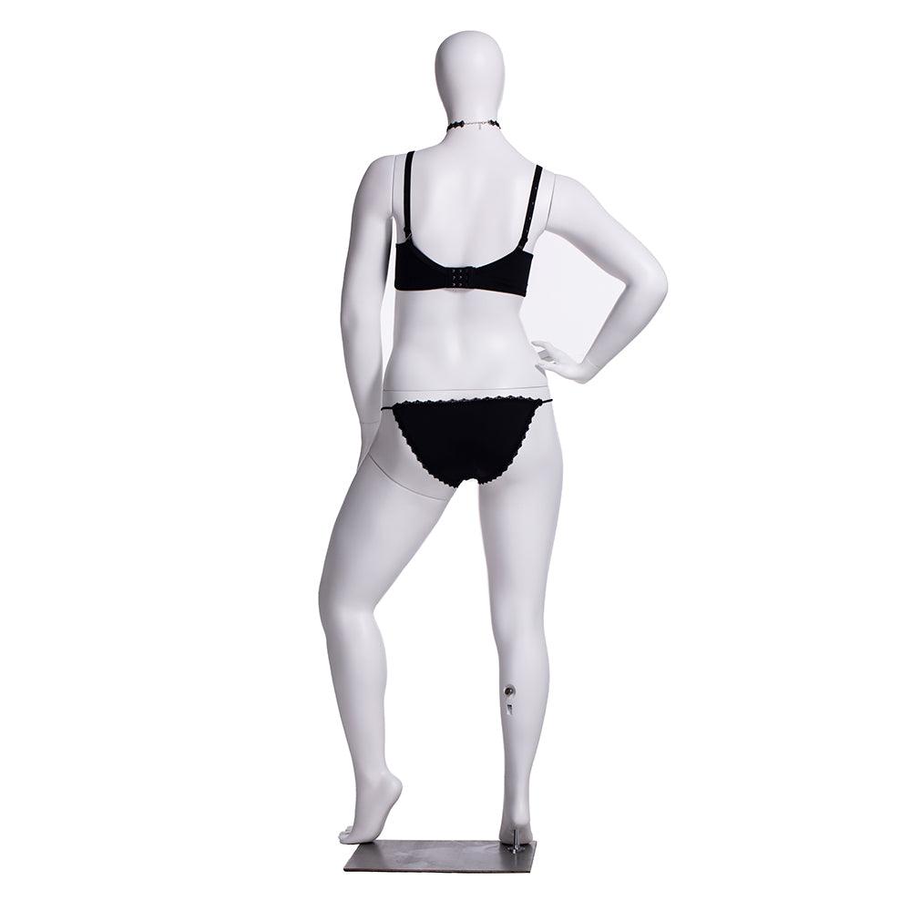 Plus Size Female Egghead Mannequin MM-F3D03W - Mannequin Mall
