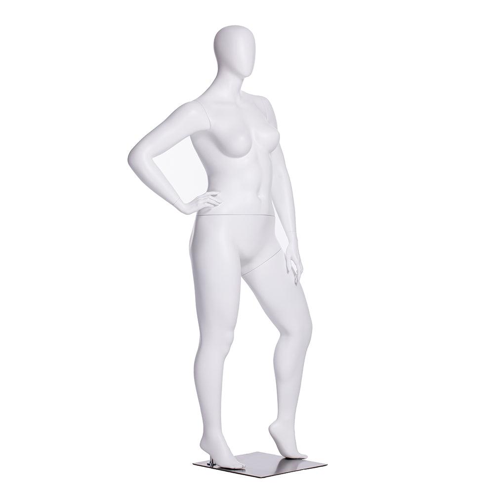 Plus Size Female Egghead Mannequin MM-F3D03W - Mannequin Mall