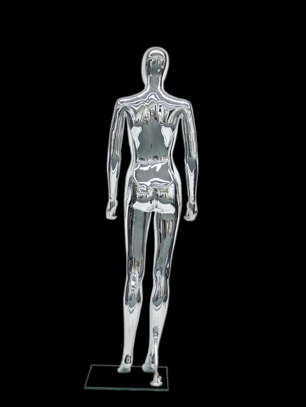 Female Chrome Mannequin MM-PS-SF6SCEG - Mannequin Mall