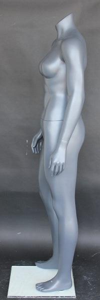 Athletic Sports Headless Female Mannequin MM-STB-1FH-GREY - Mannequin Mall