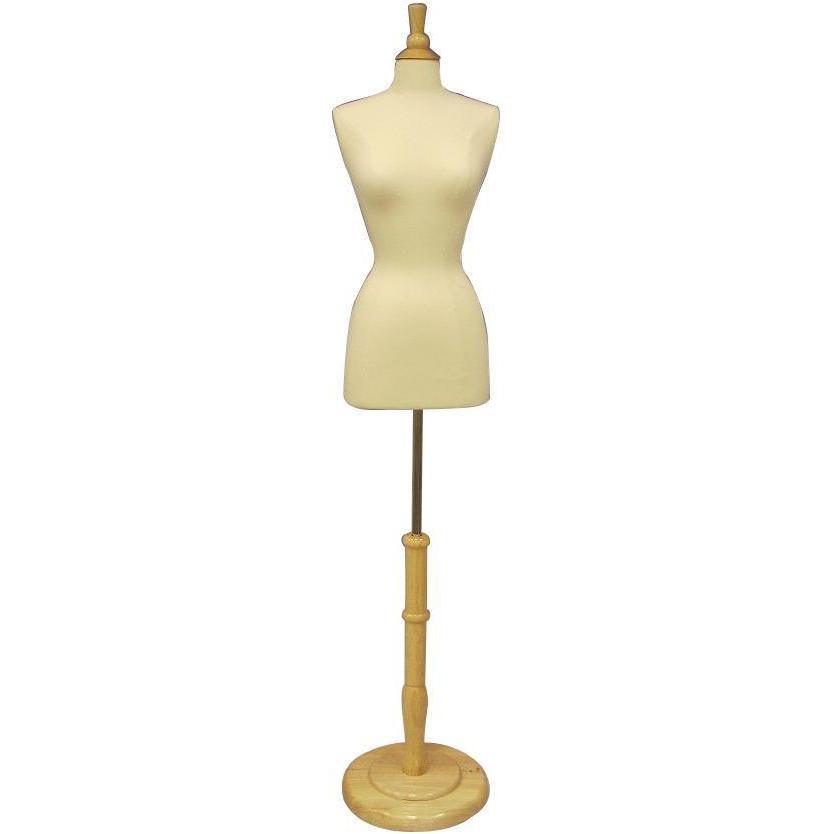Female Mannequin Stand In White Color For S-M Clothe Sizes