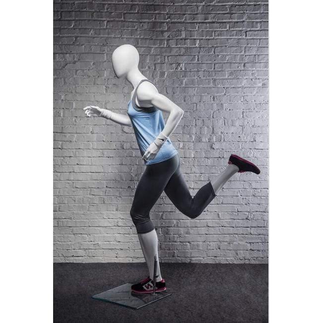 Athletic White Female Running Mannequin MM-PB4W2 - Mannequin Mall