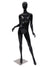 Black Female Egghead Mannequin MM-A2BK1 - Mannequin Mall
