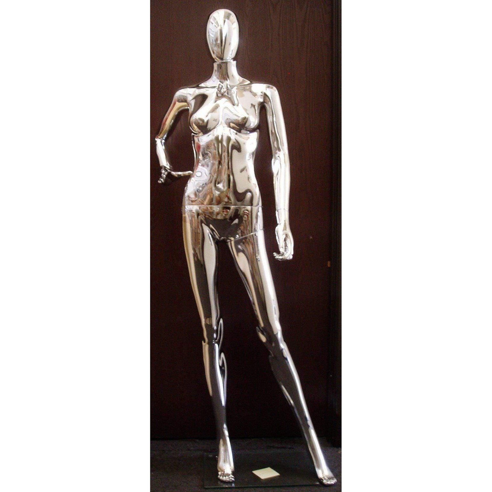 Female Chrome Mannequin MM-PS-SF15SCEG - Mannequin Mall