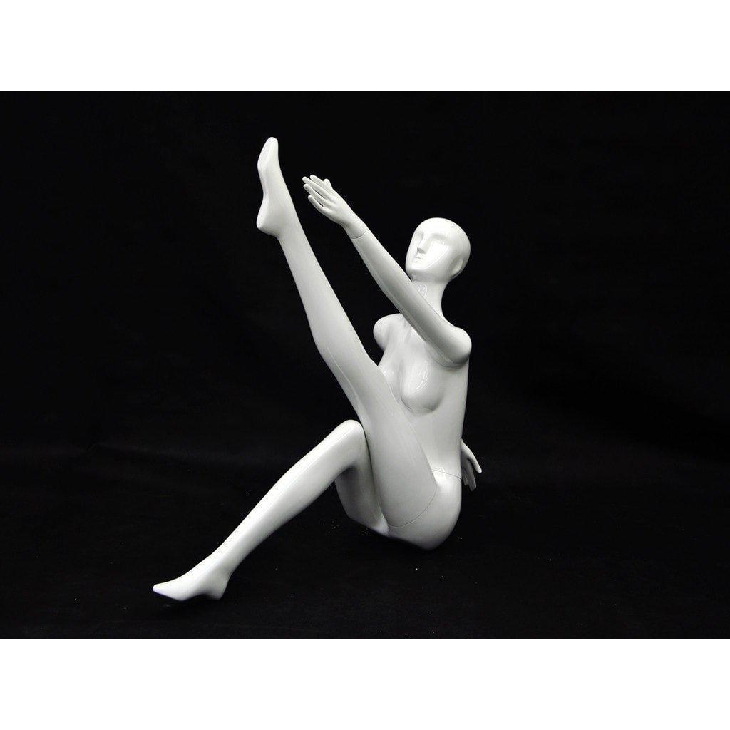 Female White Abstract Mannequin MM-XD20W - Mannequin Mall