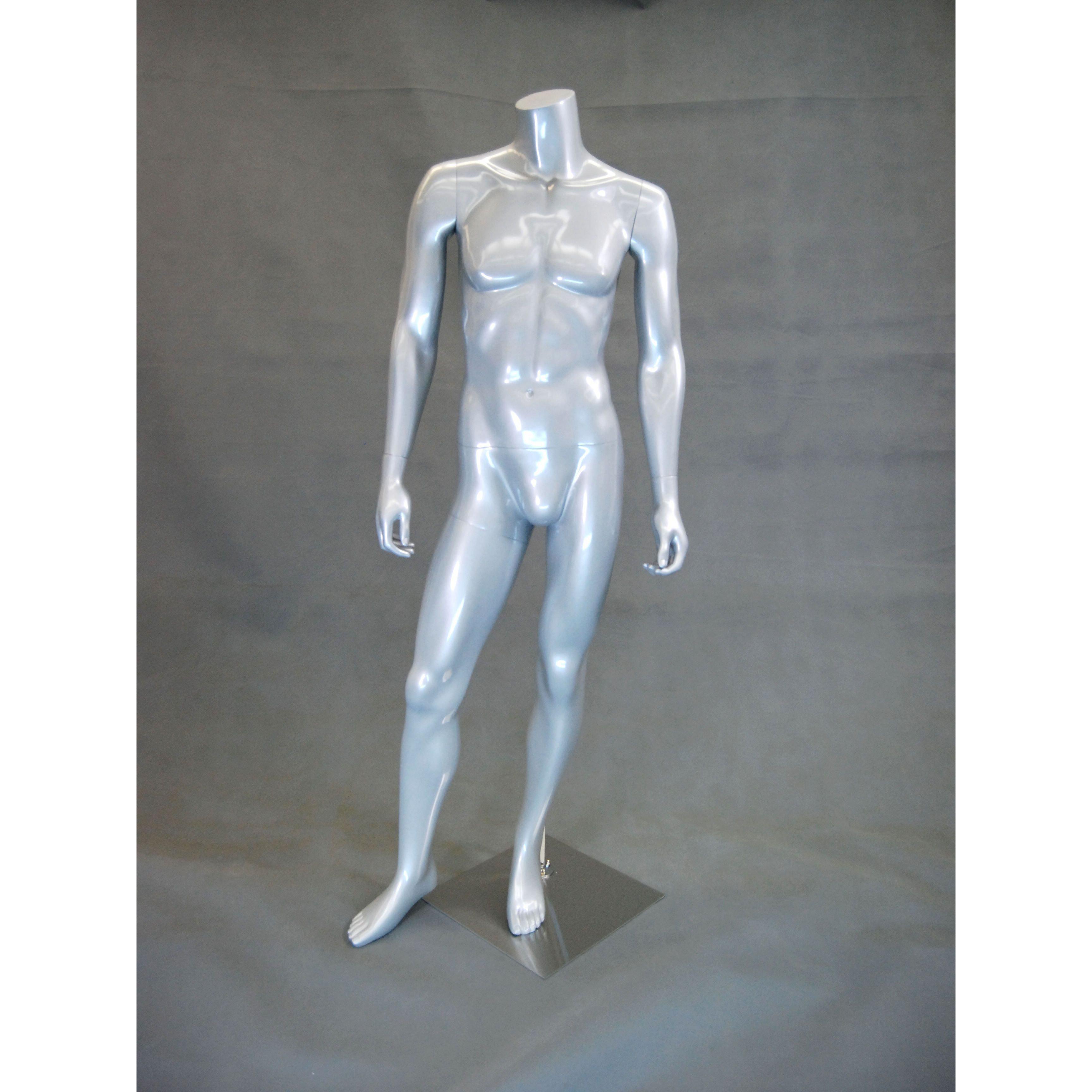 Male Headless Torso Mannequin with Removable Arms