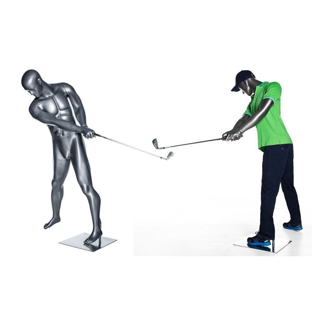 Male Abstract Golf Mannequin MM-GOLF03 - Mannequin Mall