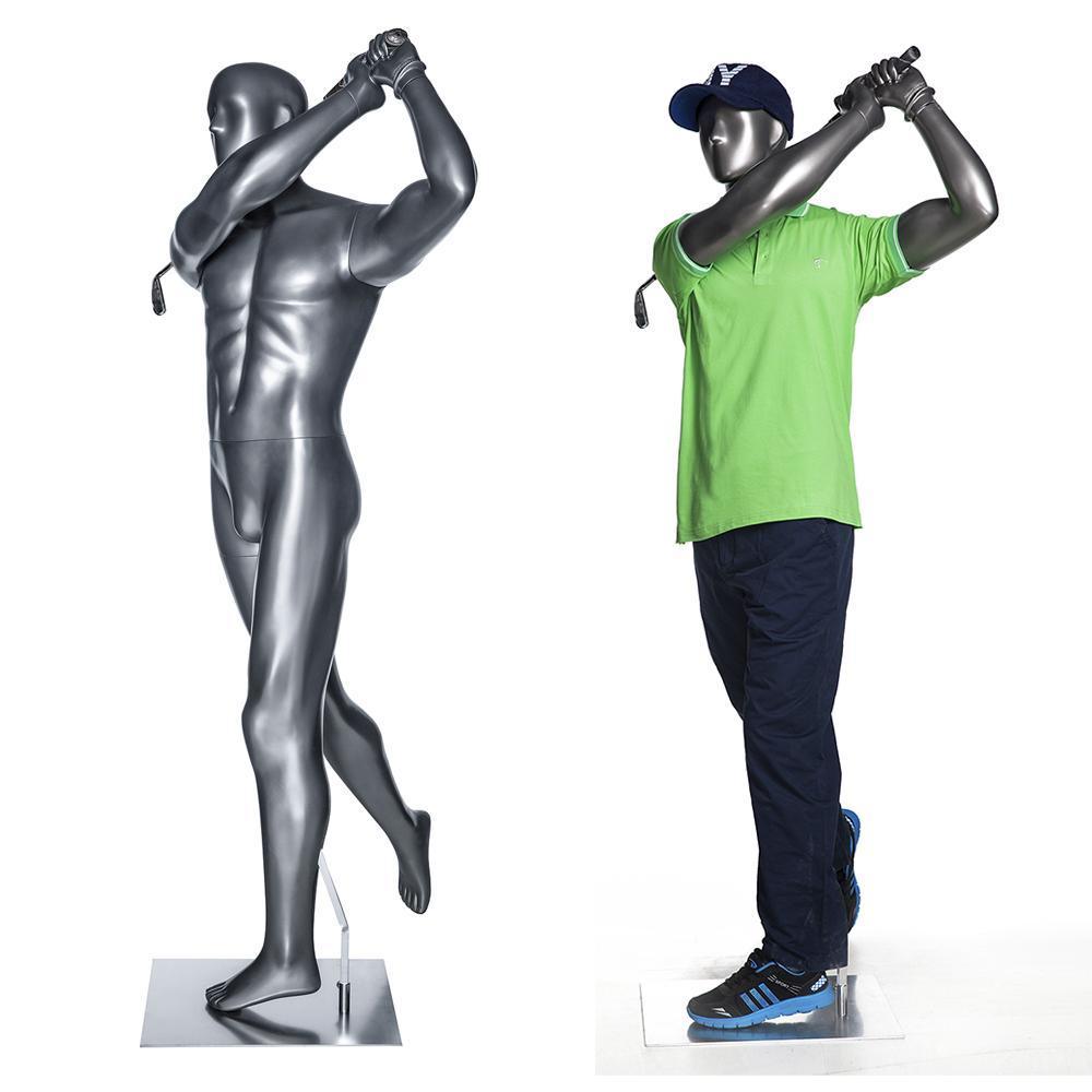 Male Abstract Golf Mannequin MM-GOLF04 - Mannequin Mall