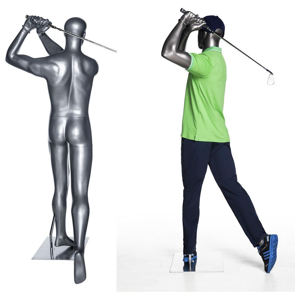 Male Abstract Golf Mannequin MM-GOLF04 - Mannequin Mall