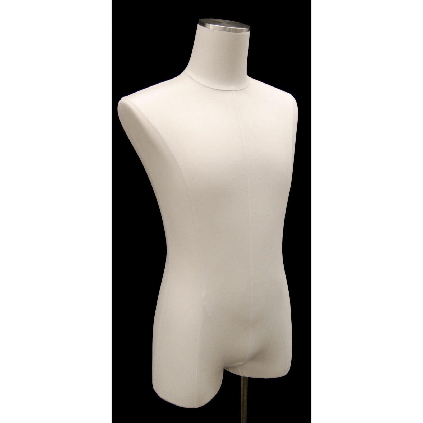 Male Pure White Linen Dress Form MM-JM1WL - Mannequin Mall