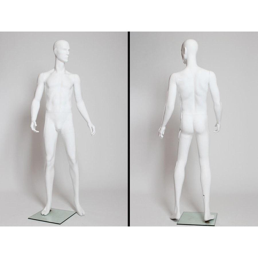 Male White Abstract Mannequin MM-JOE2 - Mannequin Mall