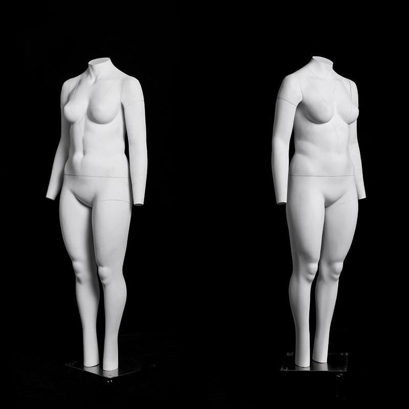 Plus Size Female Invisible Ghost Mannequin Full Body for Photography MM-MZGH10 - Mannequin Mall