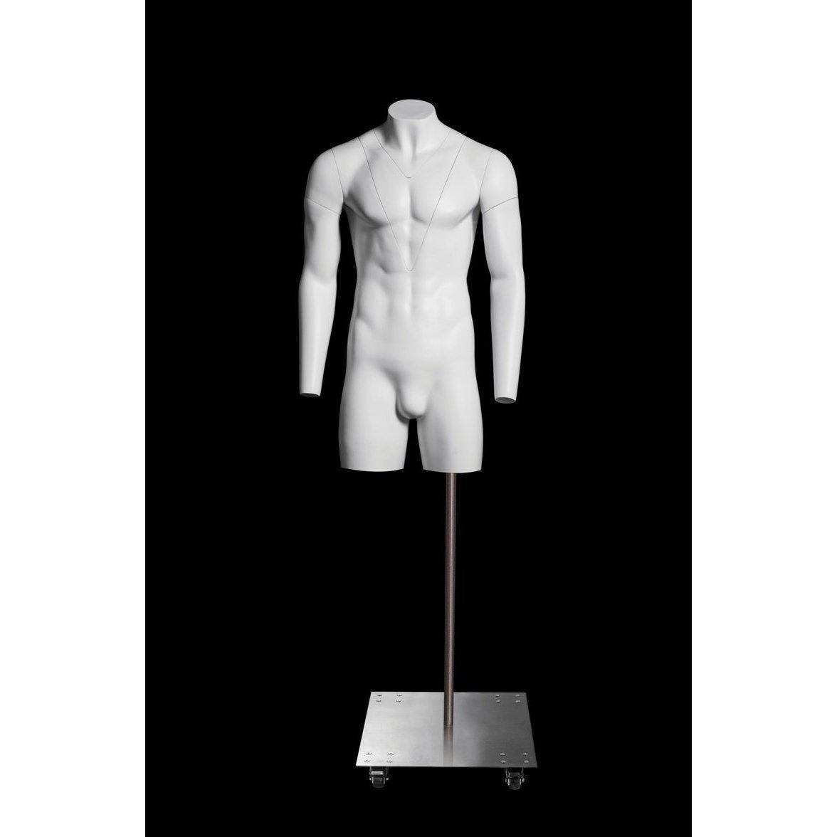 Ultimate Invisible Ghost Male Mannequin 3/4 Torso MM-GH3-4M - Mannequin Mall