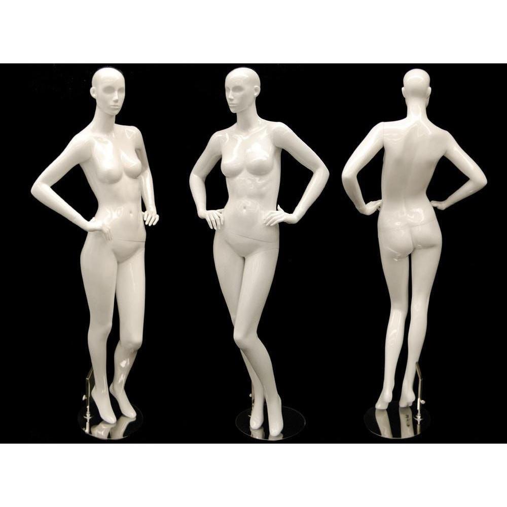 White Female Abstract Mannequin MM-ANNA03 - Mannequin Mall