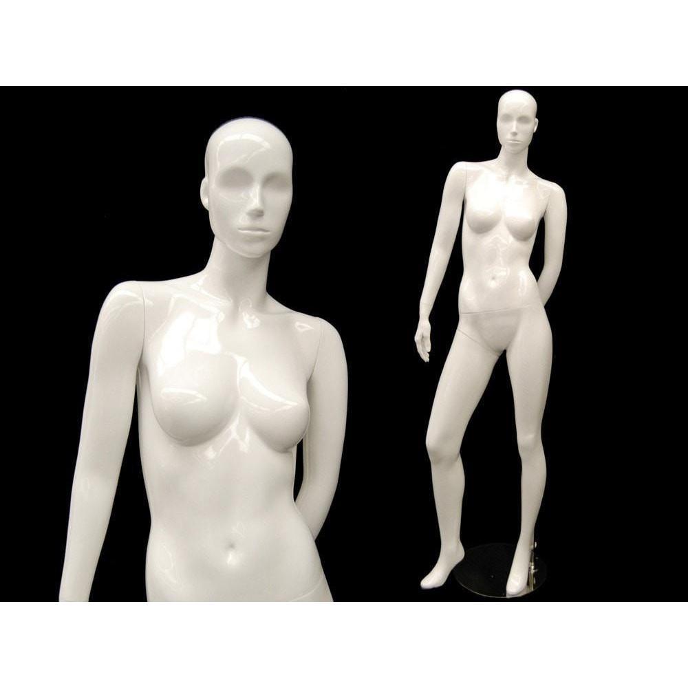 White Female Abstract Mannequin MM-ANNA04 - Mannequin Mall