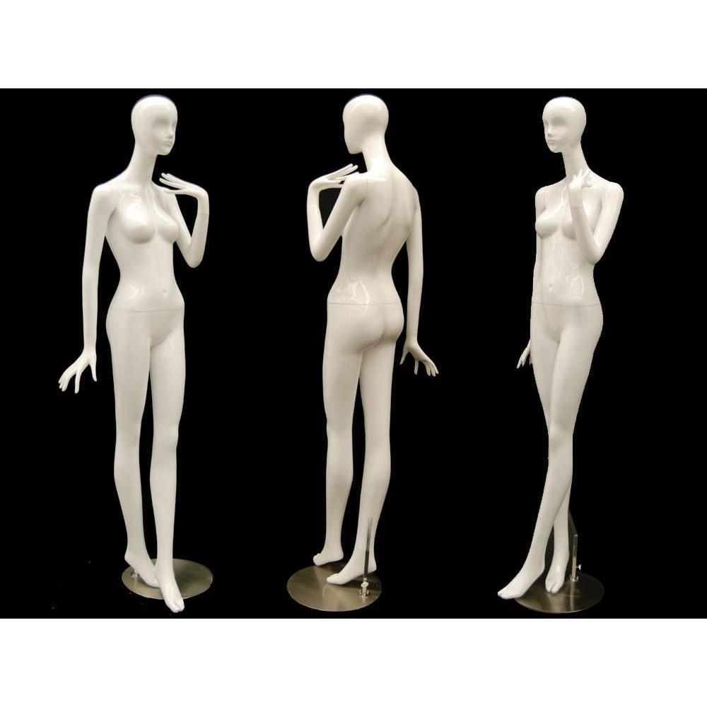 White Female Abstract Mannequin MM-IVY4 - Mannequin Mall