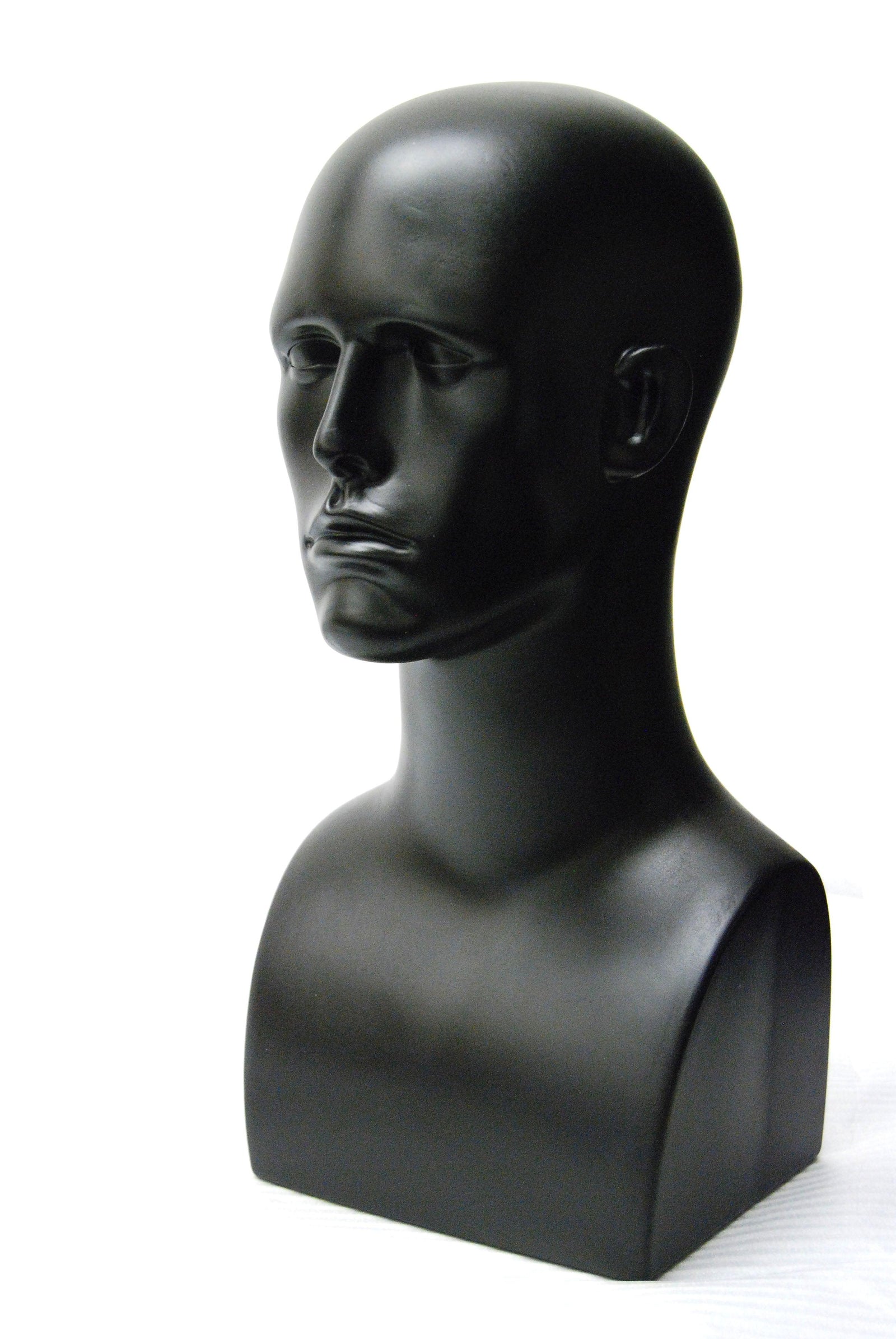 Male Mannequin Head MM-ERABLACK-PS - Mannequin Mall