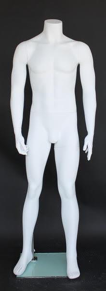 Male Headless Mannequin MM-STM001-WT - Mannequin Mall