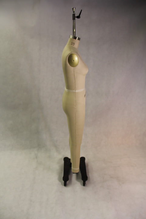 Female Full Body Professional Dress Form with Collapsible Shoulders