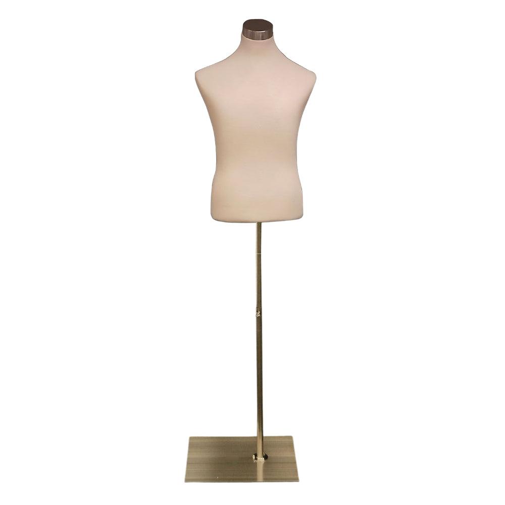 Male Dress Form with Metal Base - Mannequin Mall