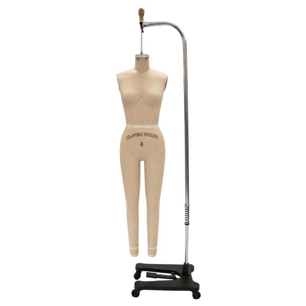 Female Full Body Professional Dress Form with Collapsible Shoulders - Mannequin Mall