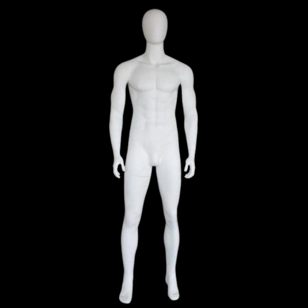 Male Egghead Mannequin MM-SFM69E-WT - Mannequin Mall
