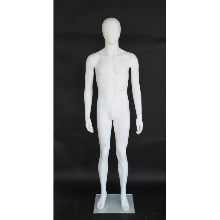 5 ft 8 Male Egghead Mannequin MM-AME05-WT