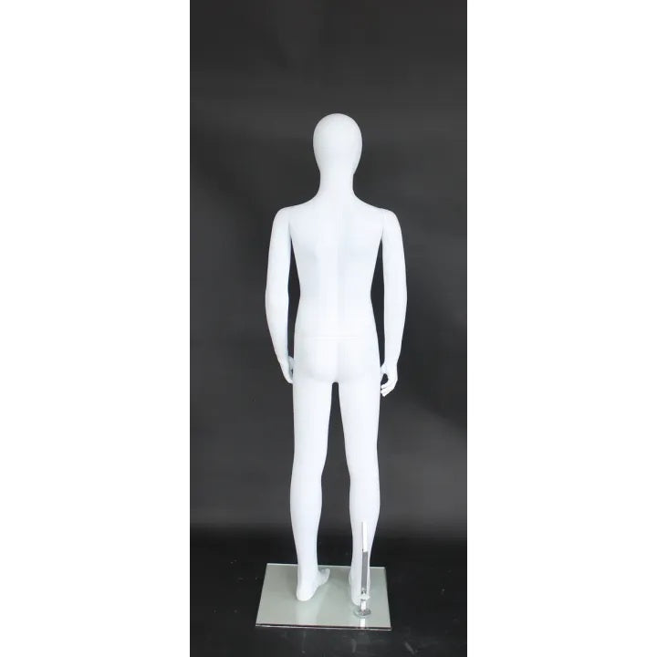 8-10 Year Old Matte White Child Mannequin MM-CB10E-WT