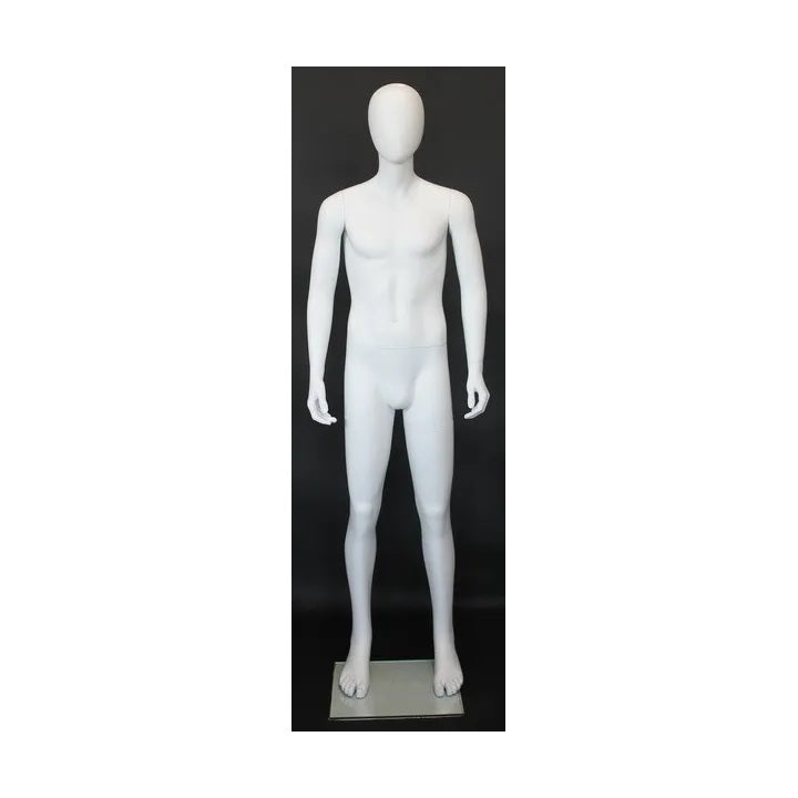 5 ft 7 Male Egghead Mannequin MM-CB20E-WT