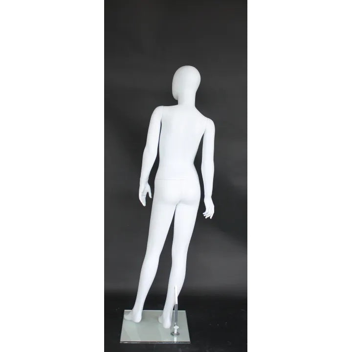 10-12 Year Old Child Matte White  Mannequin MM-CF13E-WT