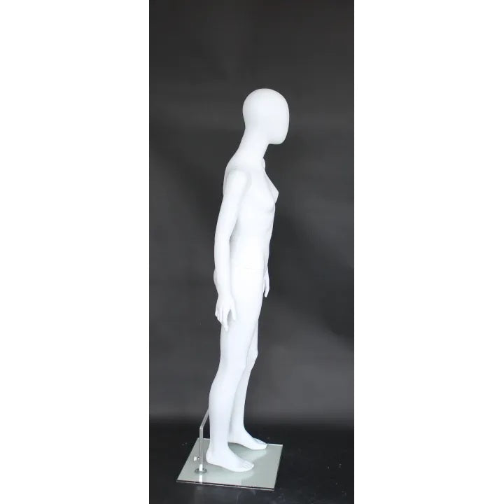10-12 Year Old Child Matte White  Mannequin MM-CF13E-WT