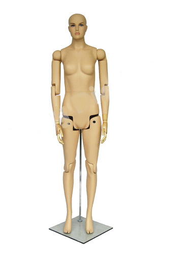 Female Realistic Posable Mannequin with Back Support MM-FM01