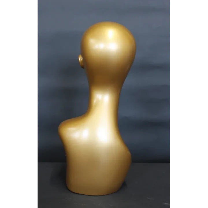 Female Gold Mannequin Head MM-MH1-GD