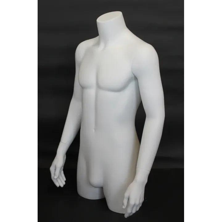 3/4 Male Mannequin Torso MM-MT2-WT