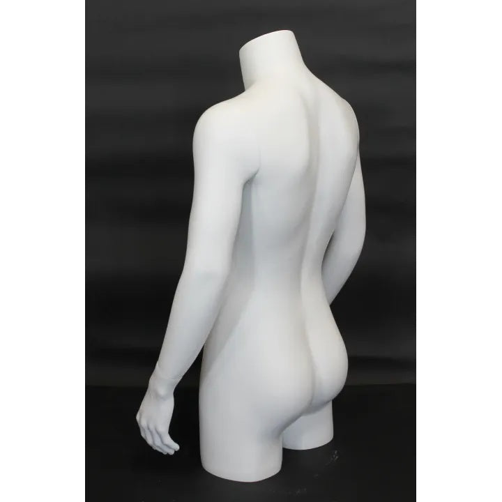 3/4 Male Mannequin Torso MM-MT2-WT